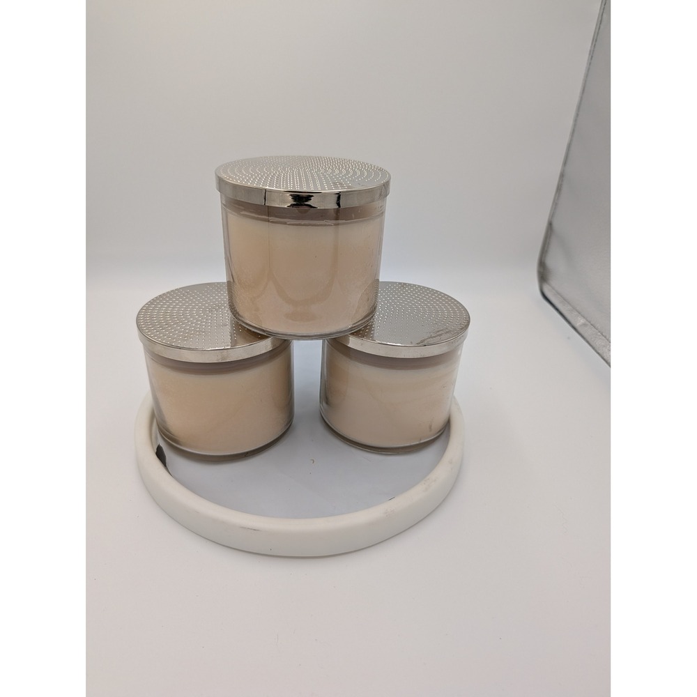 Bath & Body Works Chocolate Banana‎ Mudslide 3 Wick Candle Lot of 3 14.5 oz Each - Picture 3 of 5